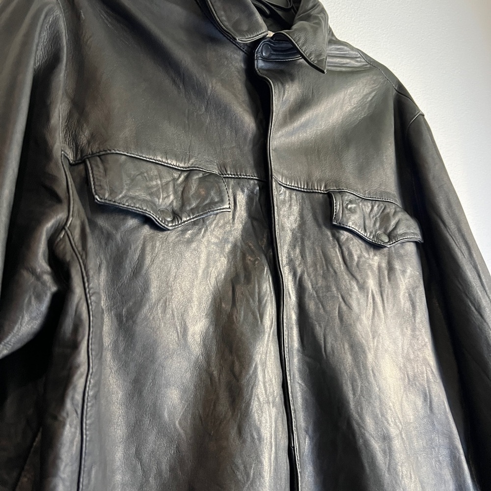 Vintage Perry Ellis Jacket | Men’s Large | Black ML9936 Zip-Up - Picture 3 of 4